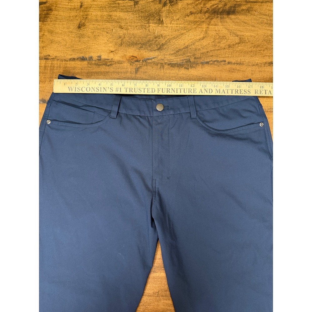 Lululemon Commission Pant Classic Navy Blue Mens 35x26 Technical Trousers